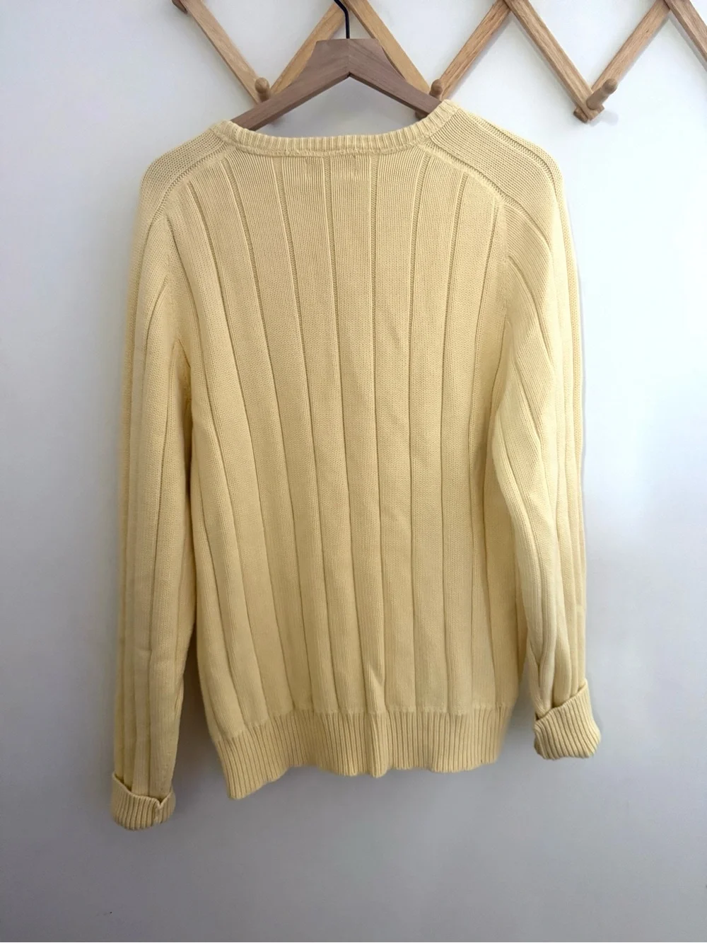 Butter Yellow Ribbed Knit Sweater • Classic • Cottagecore • Cozy